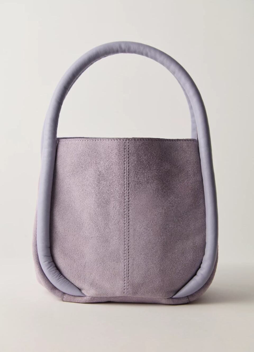 NWT Free People Barlow Suede Bucket Bag Fields of Lilac Purple Boho Casual